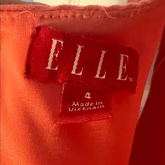 Elegant Coral Sleeveless Dress - Picture 7 of 7